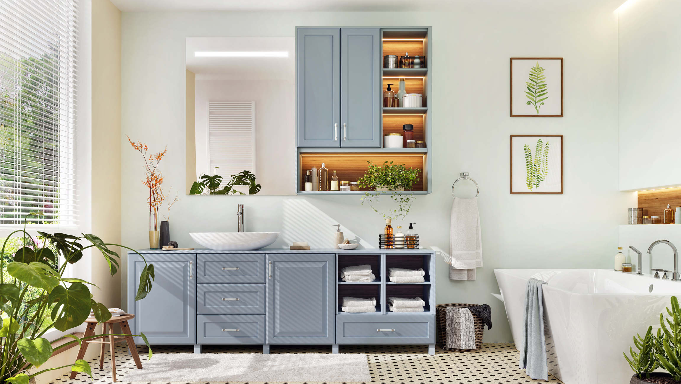 Bathroom cabinet painting and refinishing services in Churchville, PA by Heiler Painting Bathroom cabinet painting and refinishing services in Churchville, PA by Heiler Painting