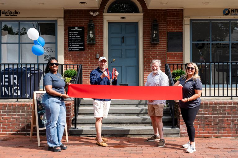 Haddonfield &mdash; Mayor David Siedell joined us for the ribbon cutting ceramony