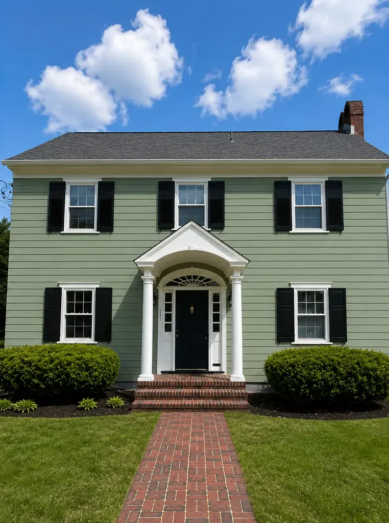 After: Haddonfield Green Paint